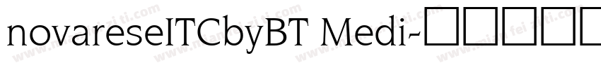 novareseITCbyBT Medi字体转换